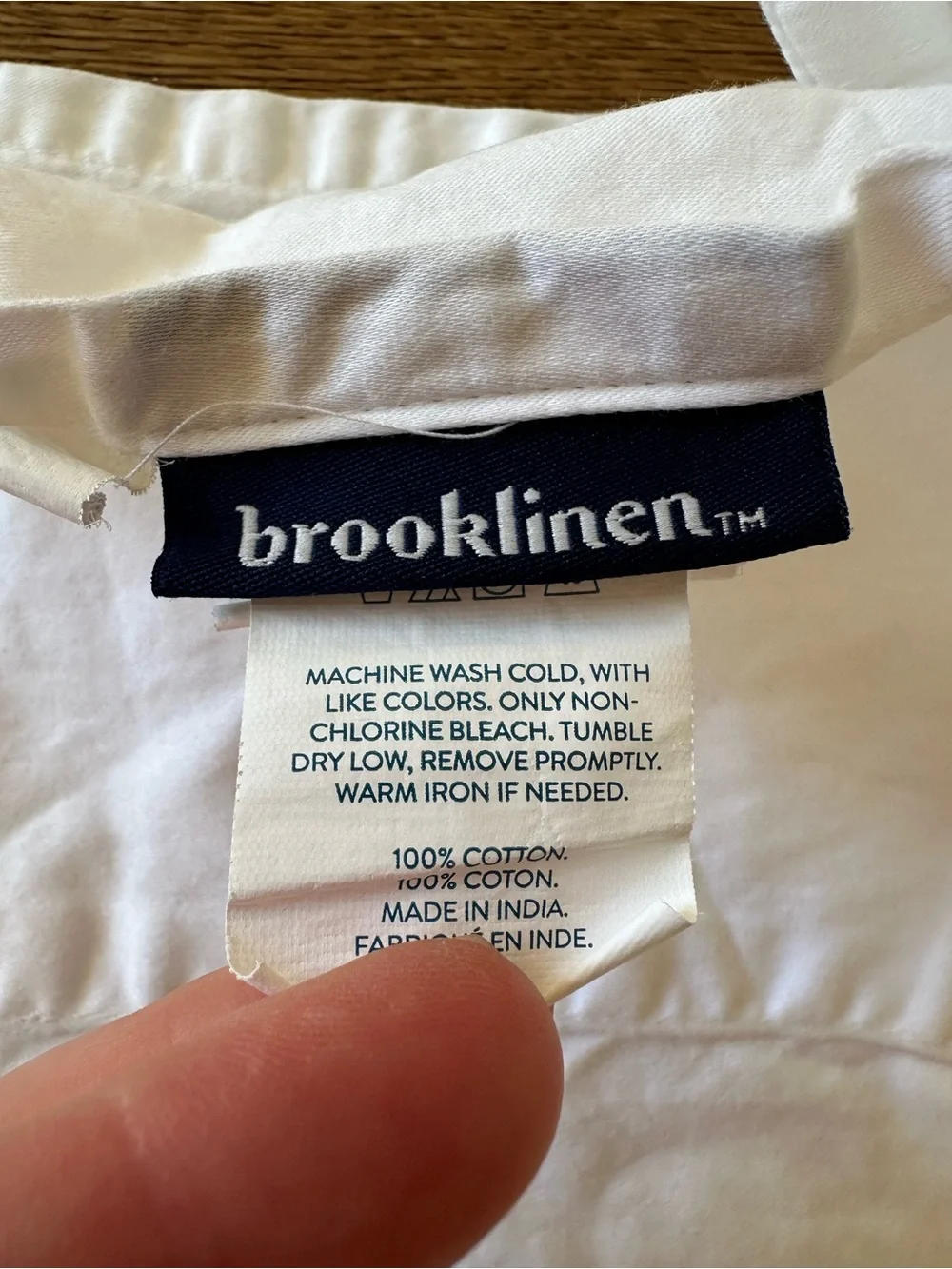 Brooklinen 100% Cotton White Flat Sheet Twin XL